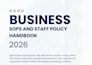 create structured sops, business operations workflows, and staff policy handbook